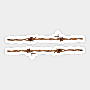 Rusty Barbed Wire Sticker